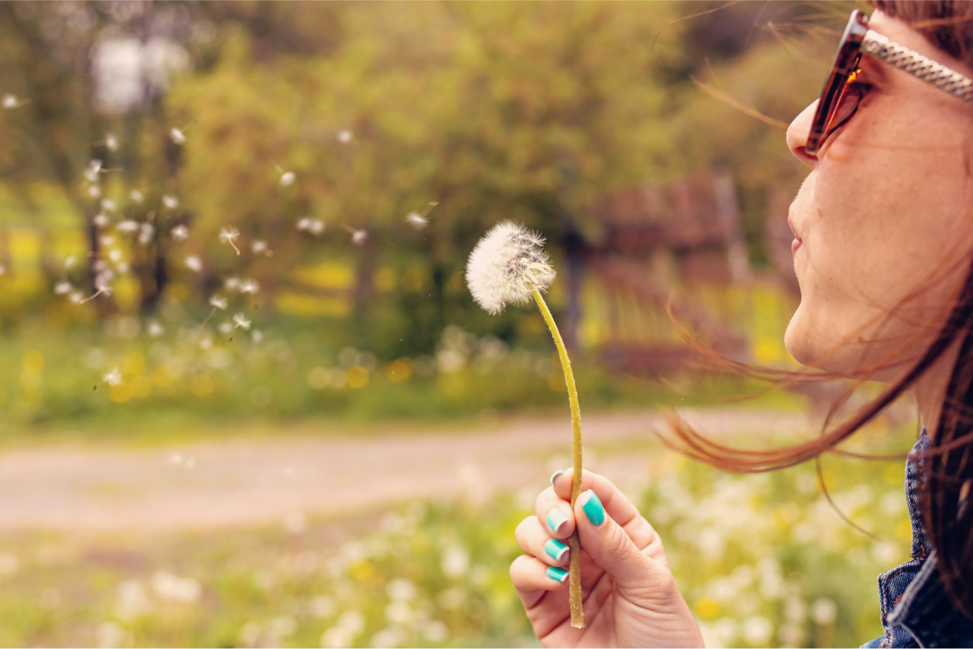 Woman with hay fever